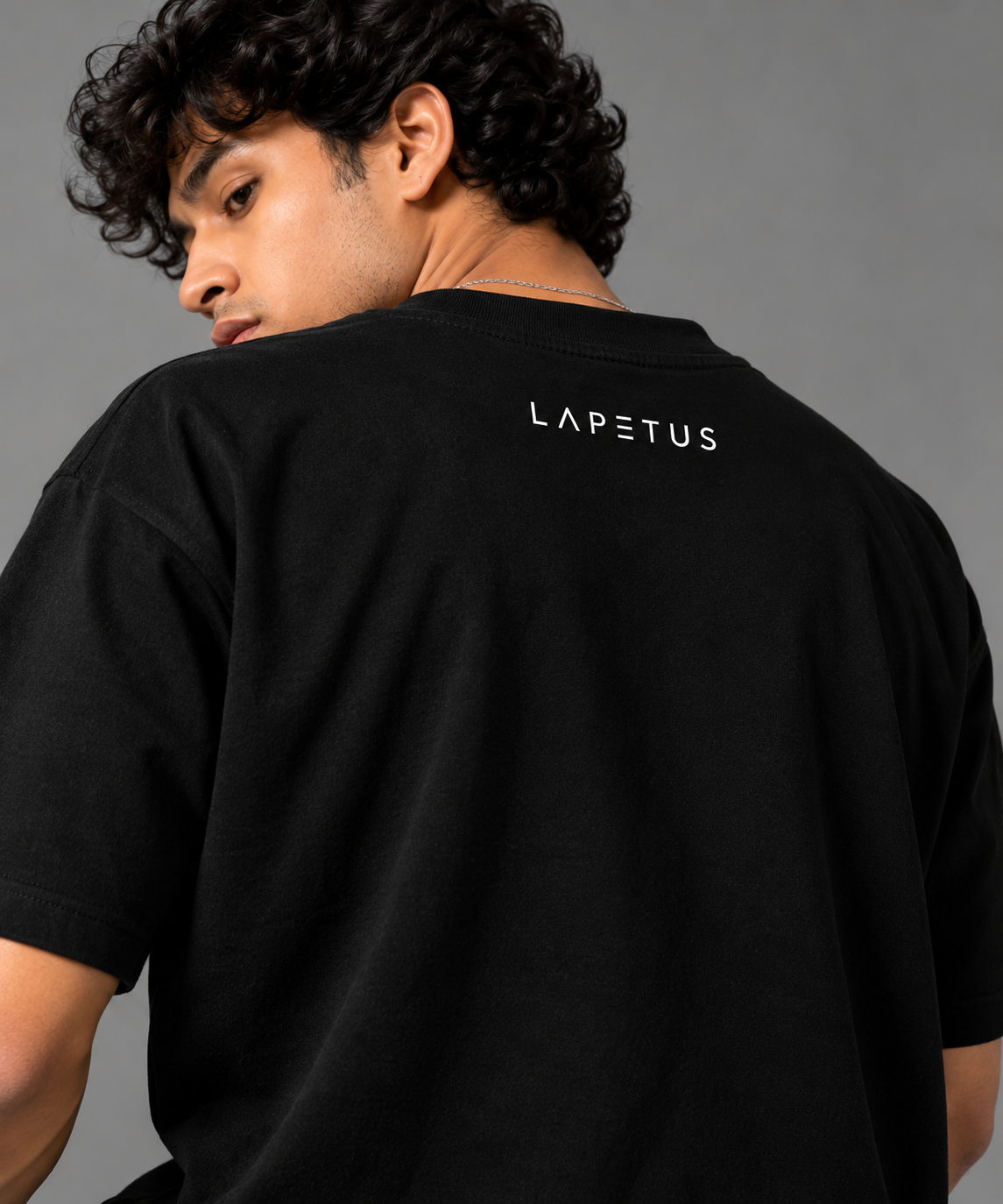 Lapetus Premium Oversized Black T-Shirt – Unisex Streetwear